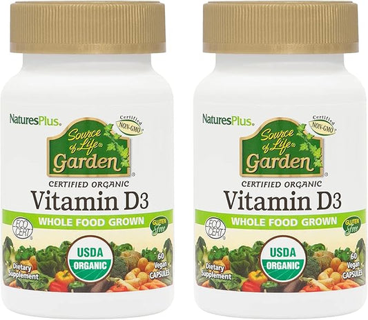 Natures Plus Source of Life Garden D3 - 5000 iu, 60 Vegan 30 Servings