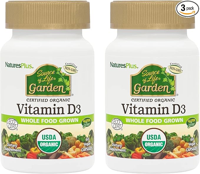 Natures Plus Source of Life Garden D3-60 Vegan 3 - 90 Total
