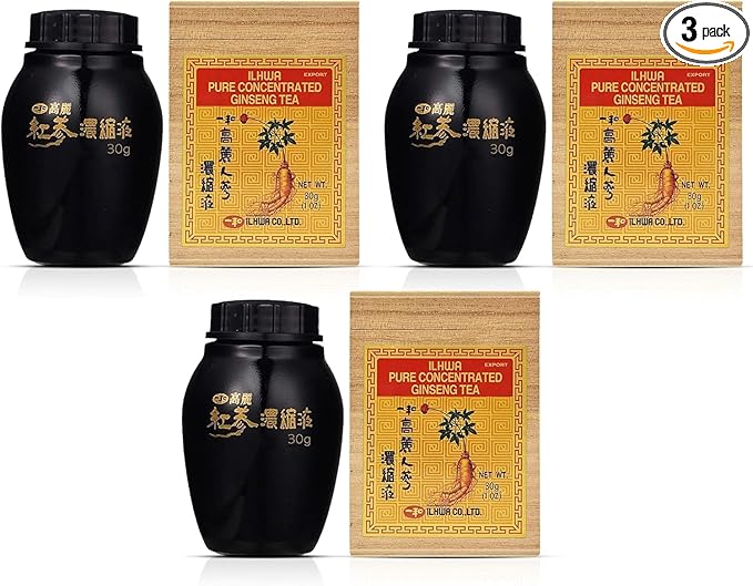 ILHWA Pure Concentrated Ginseng Extract (1.05oz, 30g, Pack 3) - 100% Pure 450 mg