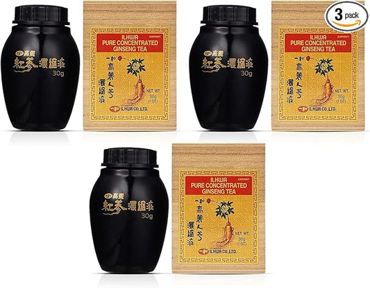 ILHWA Pure Concentrated Ginseng Extract (1.05oz, 30g, Pack 3) - 100% Pure 450 mg