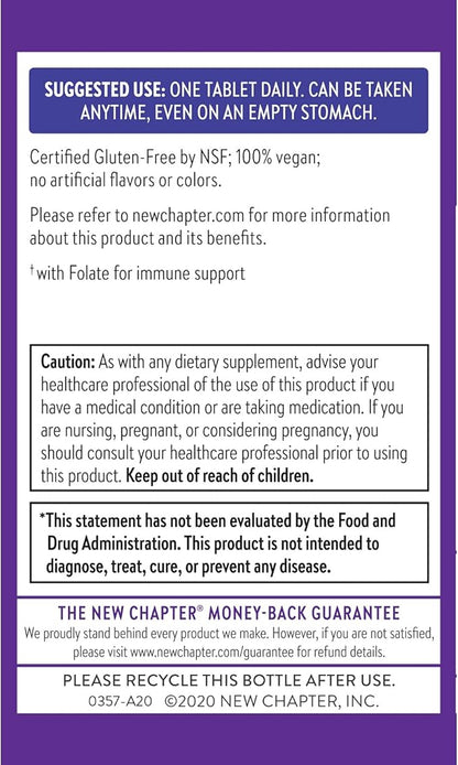 New Chapter Fermented vitamin b complex, 30 Count