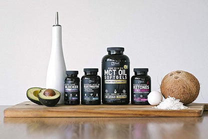 Pure MCT Oil Capsules (360 Softgels | 3000mg) 4 Month Supply Keto Pills w Unrefined Coconut - C10 & C8 Brain Fuel, Energy, Octane Ketosis