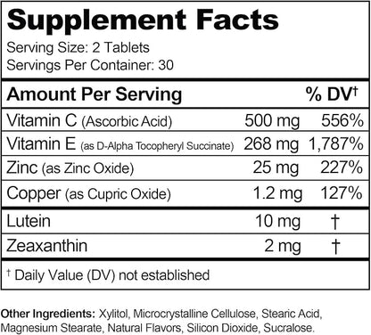 Visual Advantage® Macular Support Chewables – 2 Vitamins 1 Month (60)