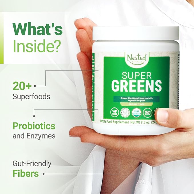 Super Greens Daily Greens Superfood Powder w/20+ Whole 30 Servings