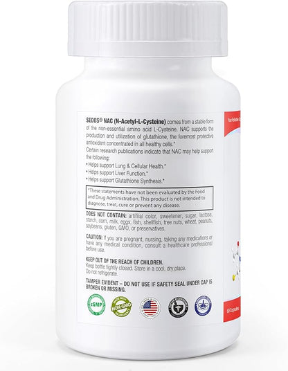 Supplements, N-Acetyl Cysteine (NAC) 600mg, 60