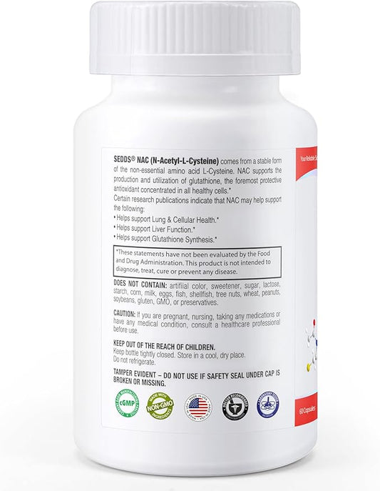 Supplements, N-Acetyl Cysteine (NAC) 600mg, 60