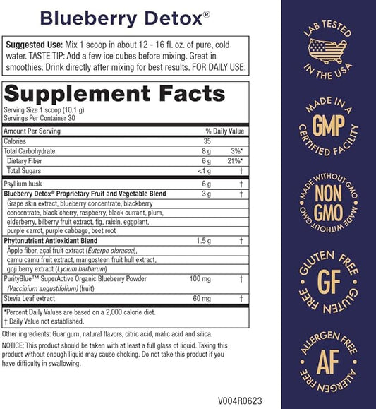 Purity Products Advanced Blueberry Detox Daily 6 Grams 30 Servings