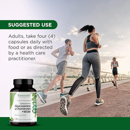 EMERALD LABS Glucosamine Chondroitin with MSM 120 Capsules