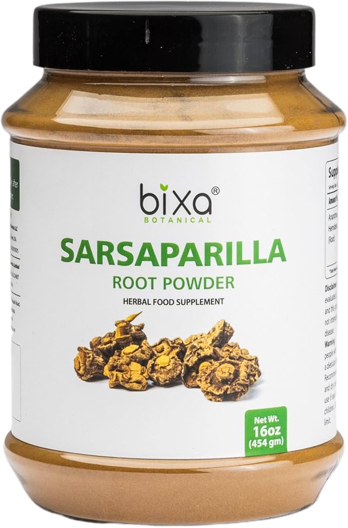 bixa BOTANICAL Sarsaparilla Root Powder 1 /16 Oz 100% Pure.
