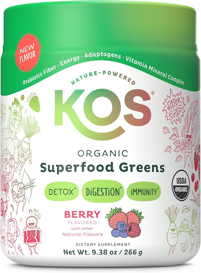 KOS Organic Superfood Greens Powder 28 Servings