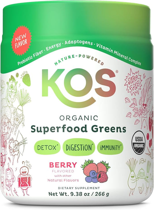 KOS Organic Superfood Greens Powder 28 Servings