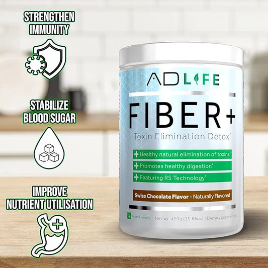 Project AD Fiber+ Vegan Fiber Supplement 16.4 oz)