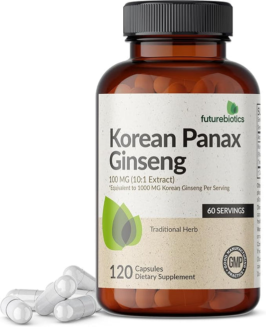 Futurebiotics Korean Panax Ginseng 1000 MG 120 Capsules
