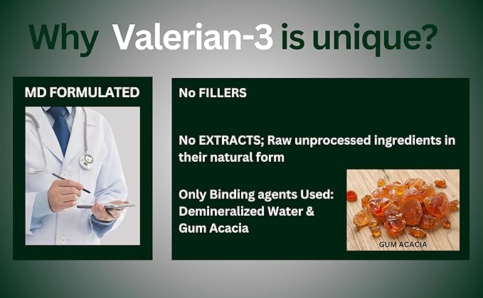 Valerian-3, 1500 Mg/Serving, MD Formulated Herbal 90 Vegan