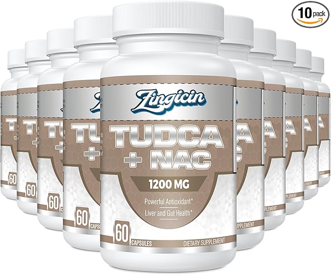 TUDCA with NAC Supplement 1200mg 600 Capsules,Powerful