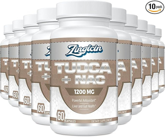 TUDCA with NAC Supplement 1200mg 600 Capsules,Powerful