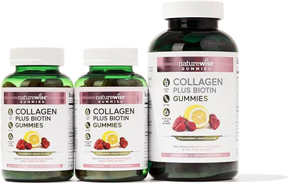 NatureWise Collagen Gummies 1 & 3 Collagen 180 Count[3-Month Count[3-Month Supply]