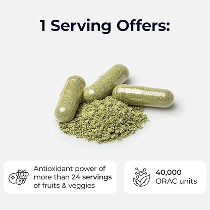 Paradise Herbs, ORAC Energy, Superfood Capsules, Includes Over 42 Organic & Wild-Crafted Ingredients, Probiotics & Enzymes, 120