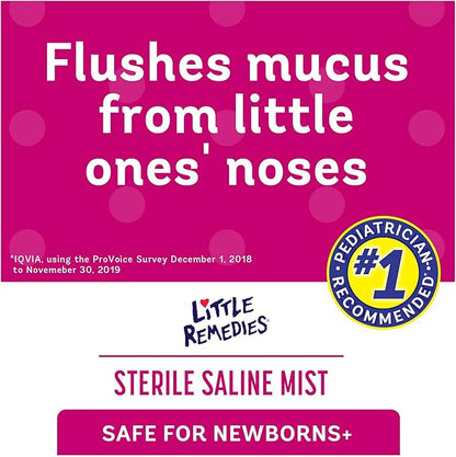 Little Remedies Sterile Saline Nasal Spray 3 Oz, 3 Pack