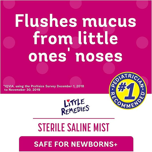 Little Remedies Sterile Saline Nasal Spray 3 Oz, 3 Pack