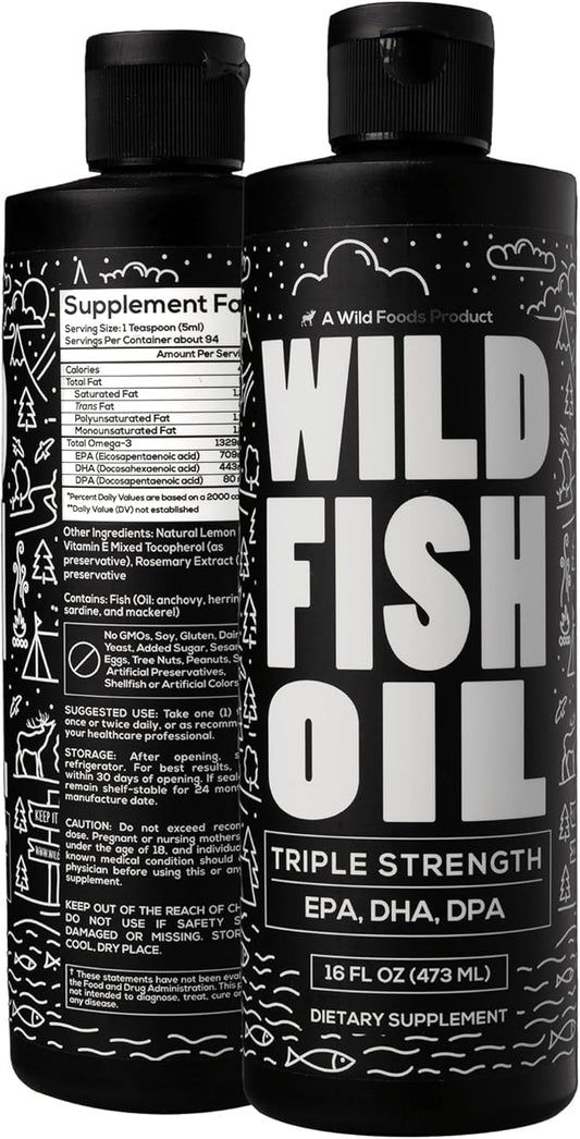 Wild Foods Liquid Omega 3 Fish 16 oz (4 pk)
