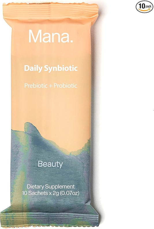 Mana Probiotic Beauty Synbiotics Supplements 10 Count