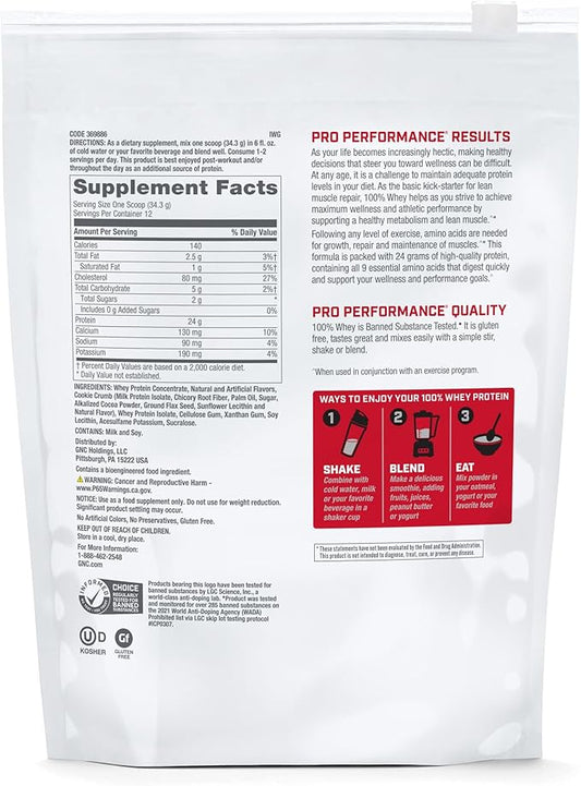 GNC Pro Performance 100 Whey - Cookies and Cream