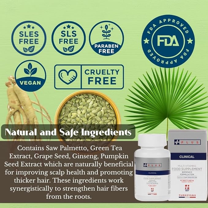 Turkeyana Plus Advanced Hair Nutritional Multivitamin 1 Month