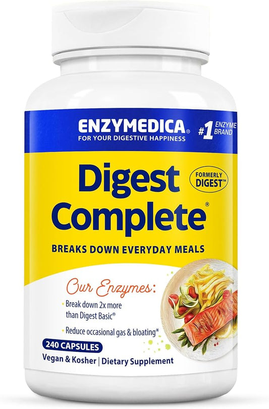 Enzymedica Digest, Full-Range, Everyday Digestive Enzymes, 240 Count