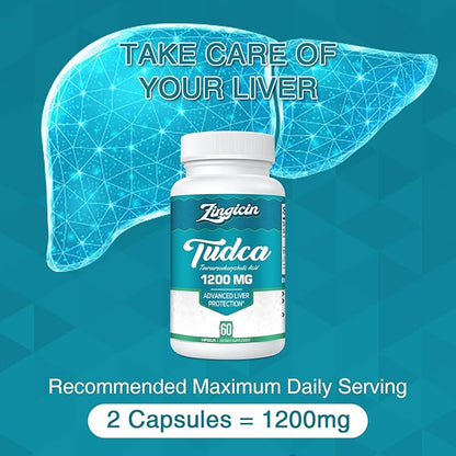 TUDCA Supplement 1200mg 60 Veggie