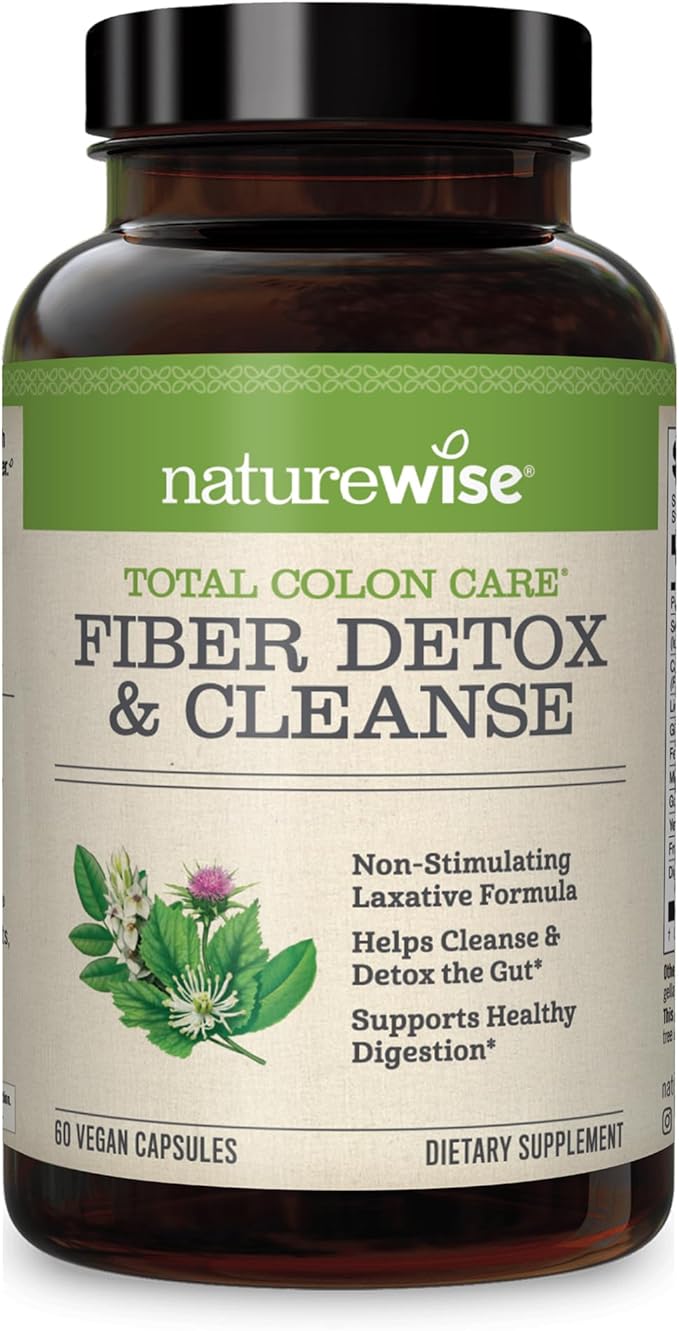 NatureWise Total Colon Care Fiber Cleanse 3 Fish [60 Count