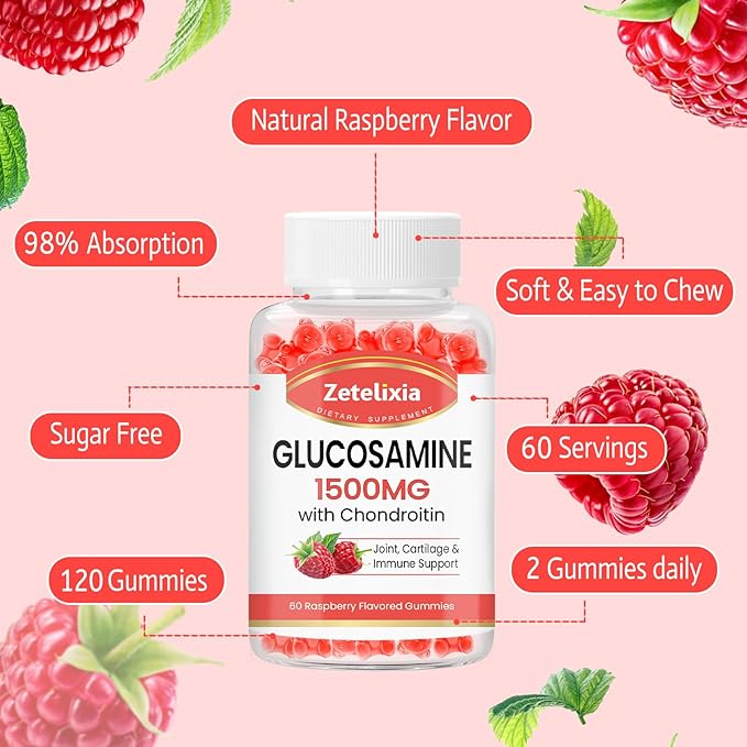 Glucosamine Chondroitin Gummies with MSM, Turmeric 120 Count