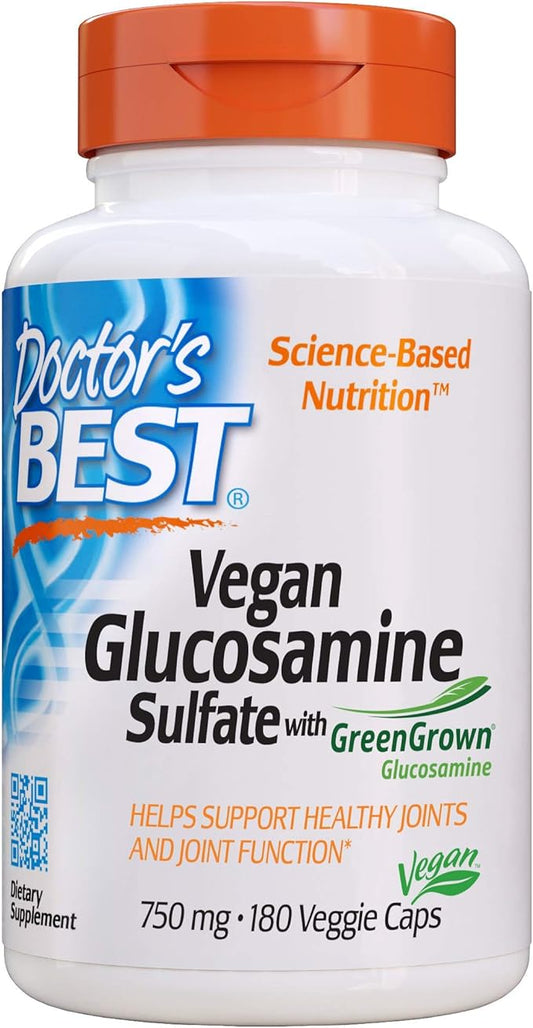 Doctor's Best Vegan Glucosamine Sulfate, Joint 750 mg 180 Veggie 1)