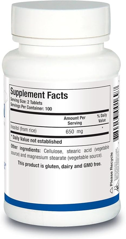 Biotics Research Inositol Corn Free, Metabolic Support, Brain Health, Nootropics, Restful Sleep, Mood Support, Hormonal Balance, Female Health, 200 Tablets