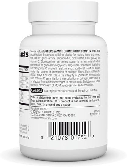 Source Naturals Glucosamine Chondroitin Complex 30 Tablets