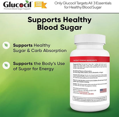 Glucocil – Premium Blood Sugar Support 2 Million 3 Essentials 2008, with