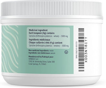 Vimergy Natural Spirulina Powder, Trial Size - 45 Servings – Super Greens Powder – Nutrient Dense Blue-Green Algae Superfood for Smoothies & Juices - Non-GMO, Gluten-Free, Vegan & Paleo (135g)