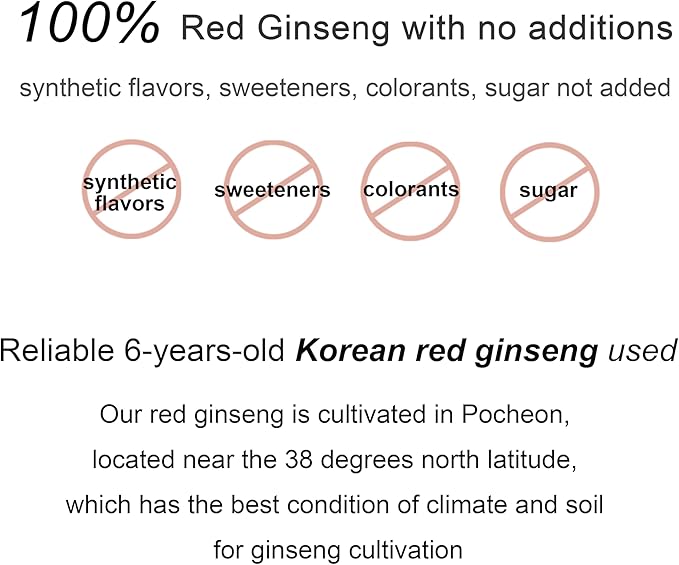 Pocheon 300g Korean Red Ginseng Powder 6 Years, 100% Pure,