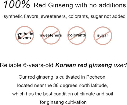 Pocheon 300g Korean Red Ginseng Powder 6 Years, 100% Pure,