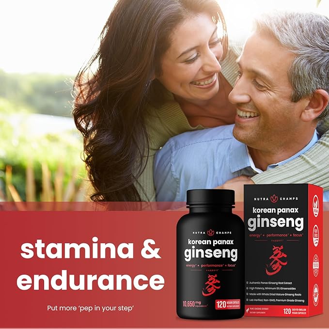 NutraChamps Korean Red Panax Ginseng Capsules