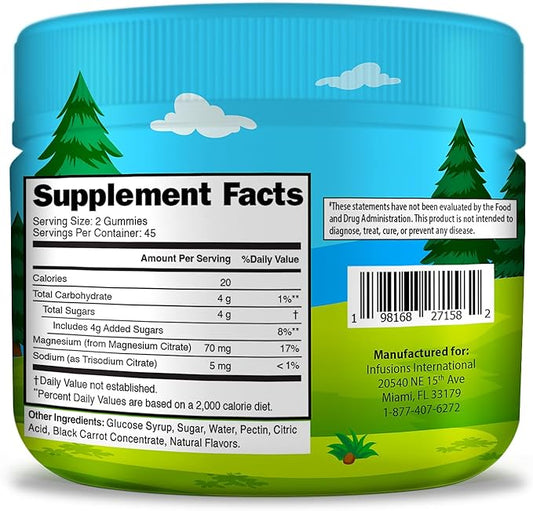 Infusions Calm Magnesium Gummies for Kids 90 Count - Soft and Delicious Healthy Muscle Bone & Energy Support Vegan Friendly & Non-GMO (2)