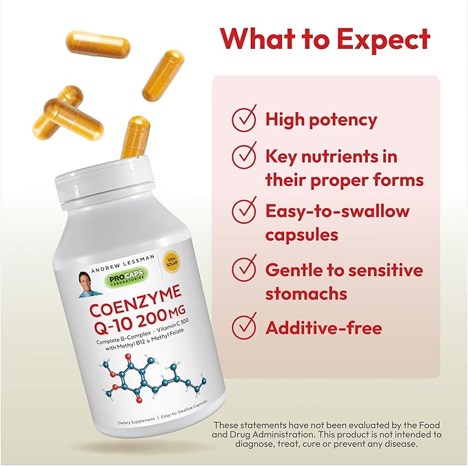ANDREW LESSMAN Coenzyme Q-10 200 mg 120 Capsules