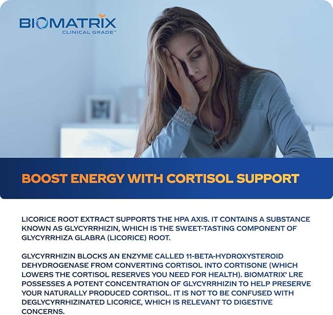 BioMatrix Licorice Root Extract (1200 Drops 2 fl. oz) More Active Ingredient Than Competing Brands (0.87 mg Glycyrrhizin per Drop), Less Doses Needed, Concentrated, Raise Cortisol, Energy