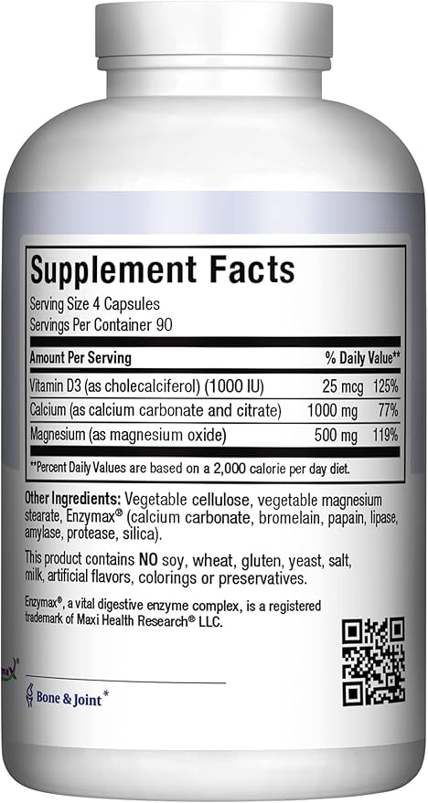 Maxi Health Calcium D3 and (360 Count)