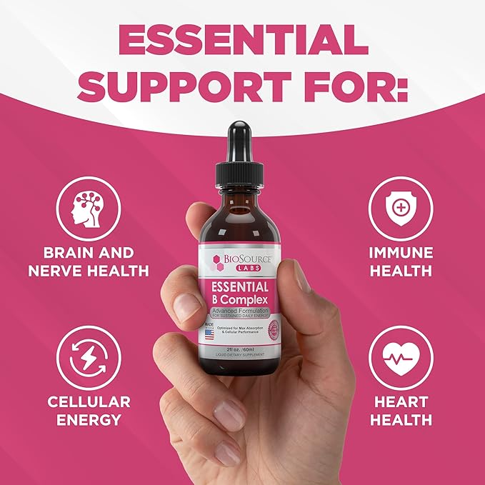 Essential B Complex B12 (2oz (2oz / 60ml Bottle) 60-Day Supply