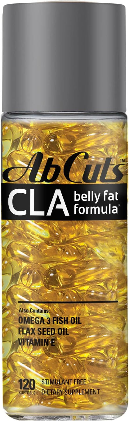 CLA Belly Fat Formula 120 Easy-to-Swallow 3 Fish