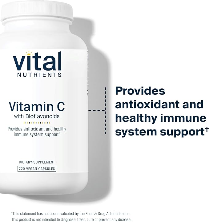 Vital Nutrients Vitamin C with Bioflavonoids 1000mg Vitamin 500mg Citrus 220 Capsules