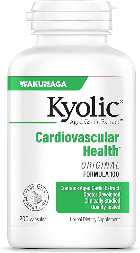 Kyolic Aged Garlic Extract Formula 100, 200 Capsules