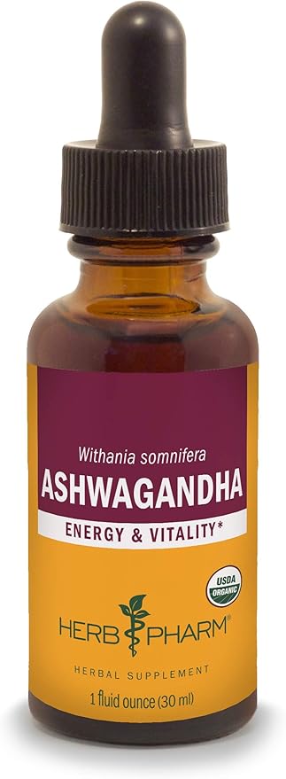 Herb Pharm Certified Organic Ashwagandha Extract 1 Ounce