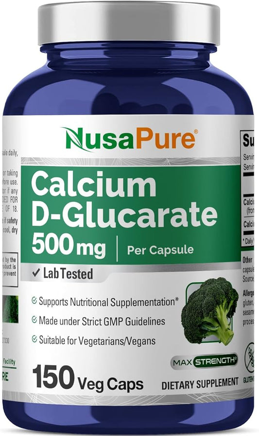 NusaPure Calcium D-Glucarate 500 mg 150